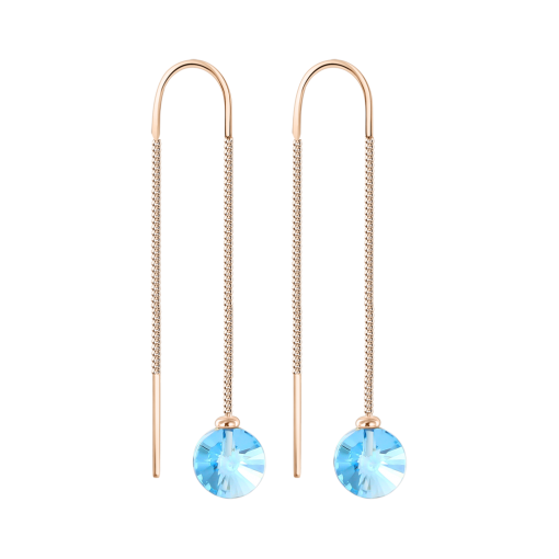 Earrings with topaz 