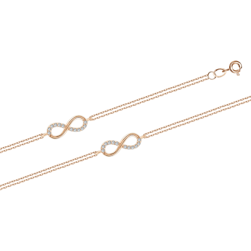 Bracelet - "Infinity" with zirconia 