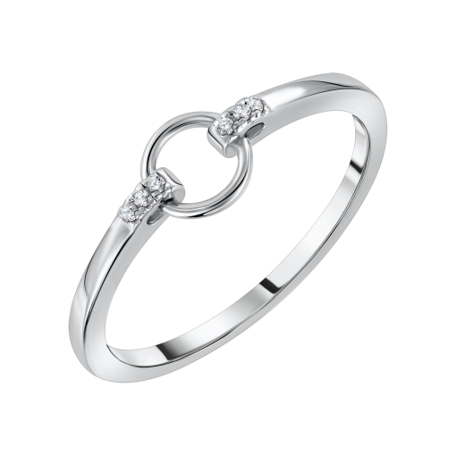 Women's ring with zirconia 