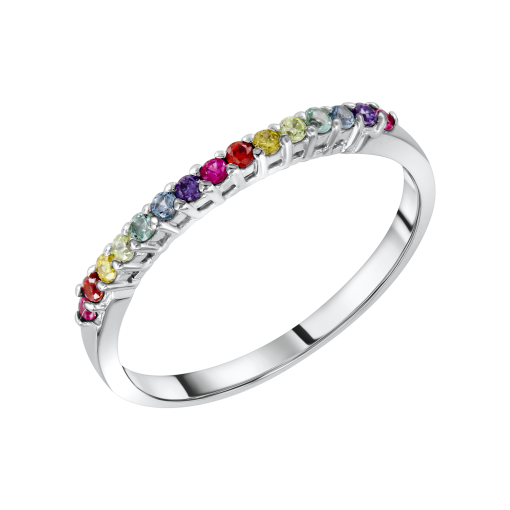 Women's ring with zirconia 