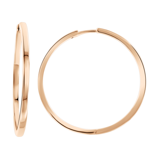 Hoop earrings gold-plated 