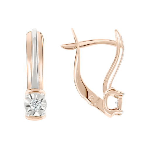Earrings with diamonds 