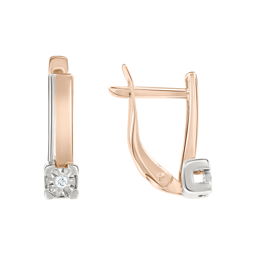 Earrings with diamonds 
