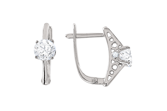 Earrings with zirconia Swarovski 