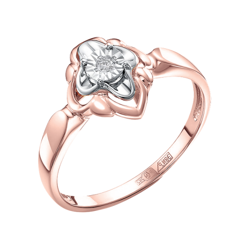 Women's ring with diamond 