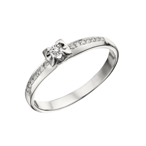 Women's ring with diamonds 