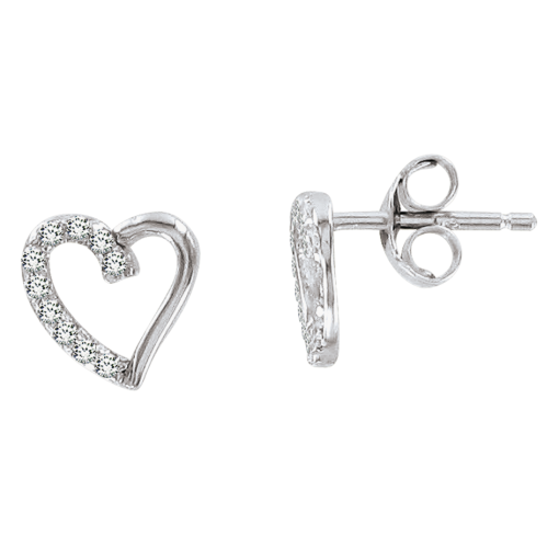 stud earrings with zirconia 