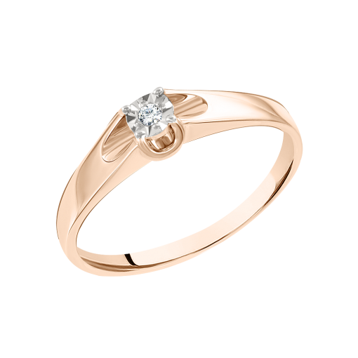 Women's ring with diamond 