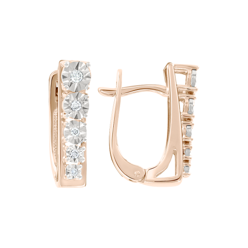 Earrings with diamonds 