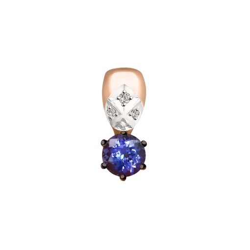 Pendant with brilliants and tansanit 