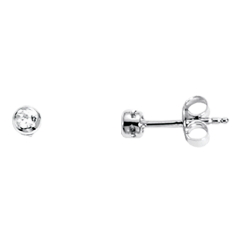 Stud earrings with zirconia 