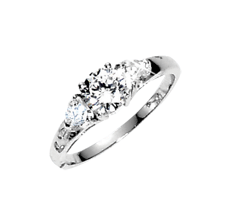 Ladies Ring with zirconia 