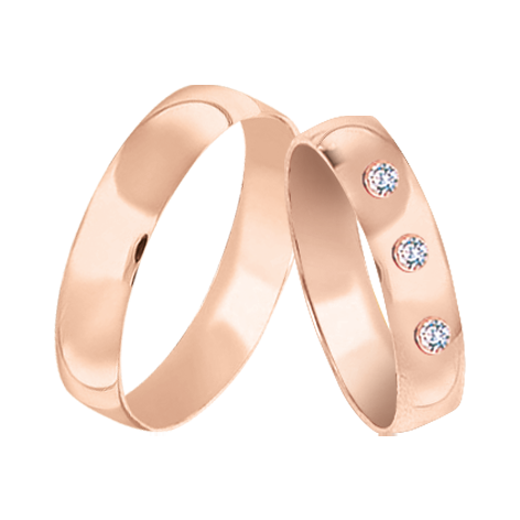 Wedding rings with diamonds 
