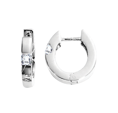 Earrings with zirconia 