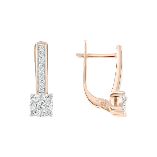 Earrings with diamonds 