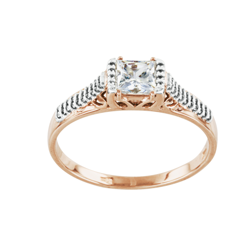 Кольцо с фианитами Swarovski 