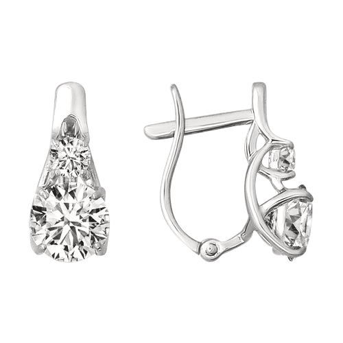 Earrings with zirconia Swarovski 