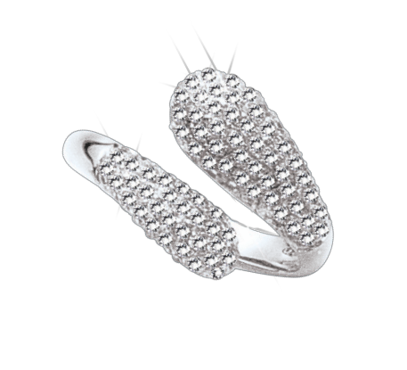 Women's ring with zirconia 