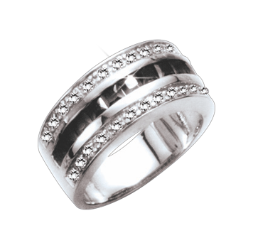 Ladies Ring with zirconia 