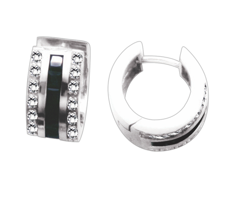 Earrings with zirconia 
