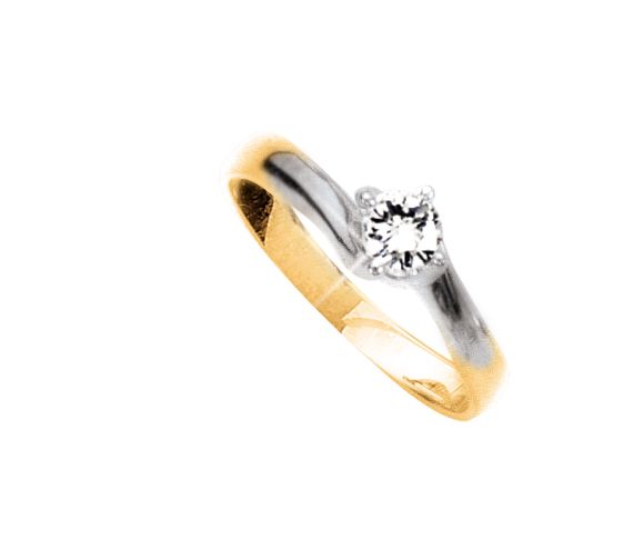 Women's ring with a diamond 