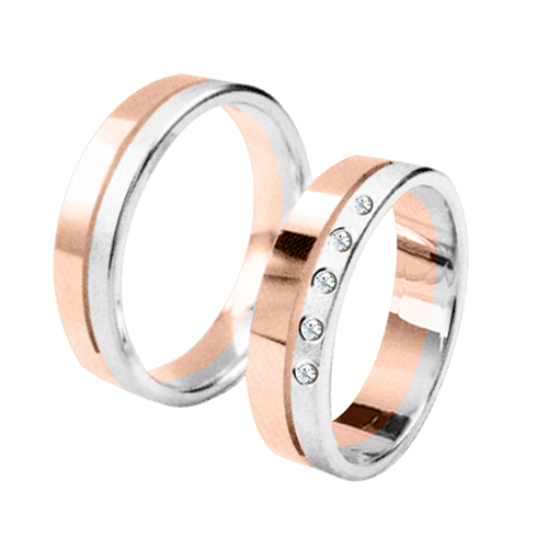 Wedding rings with diamonds 