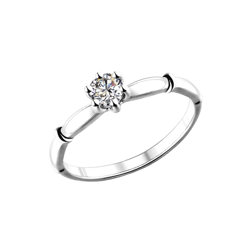 Women's ring with zirconia 