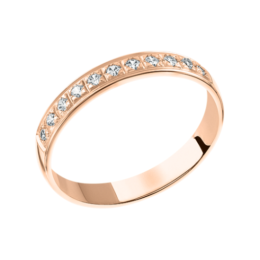 Wedding rings with zirconia