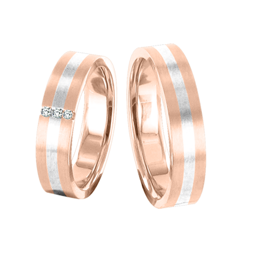 Wedding rings with diamonds 