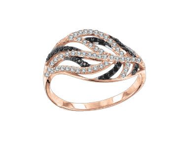 Women's ring with zirconia 