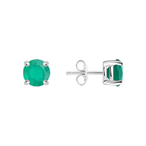 Stud earrings with agate 