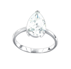 Ladies Ring with zirconia 