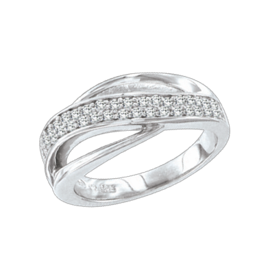 Ladies Ring with zirconia 