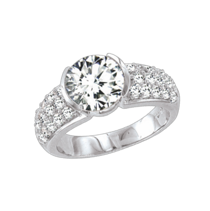 Ladies Ring with zirconia 