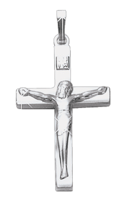 Pendant cross with engraving 