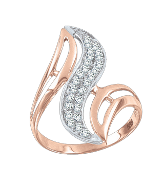 Women's ring with zirconia 