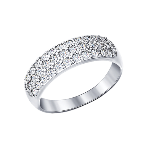 Women's ring with zirconia 