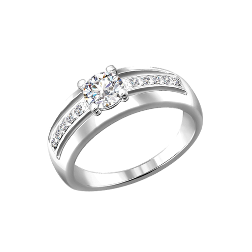 Ladies Ring with zirconia 