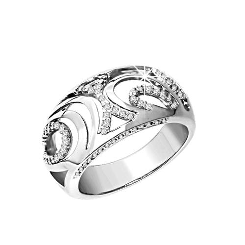Ladies Ring with zirconia 