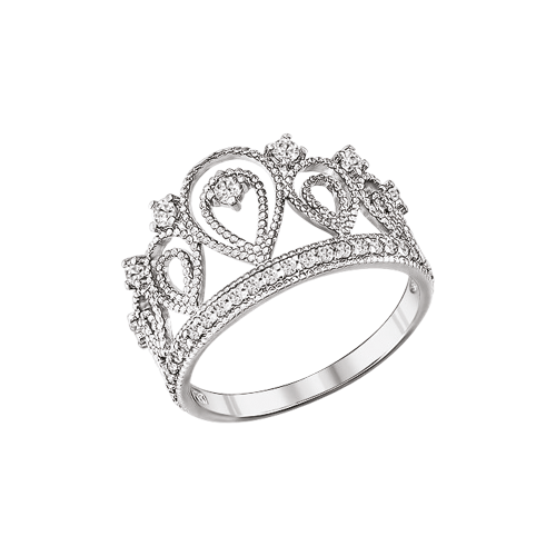 Women's ring with zirconia 