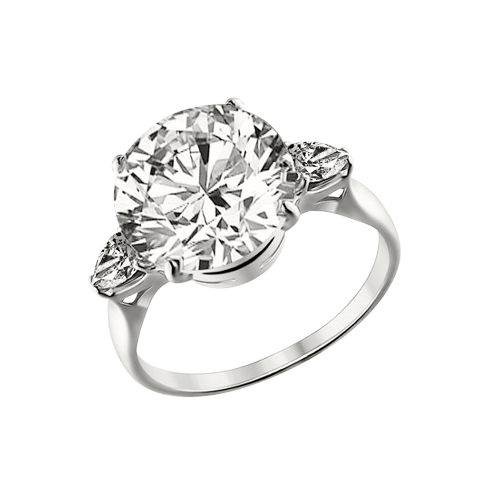 Women's ring with zirconia 