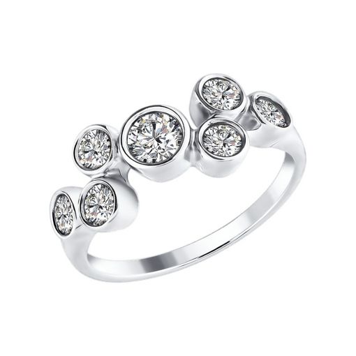 Women's ring with zirconia 