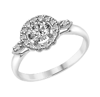 Women's ring with zirconia 