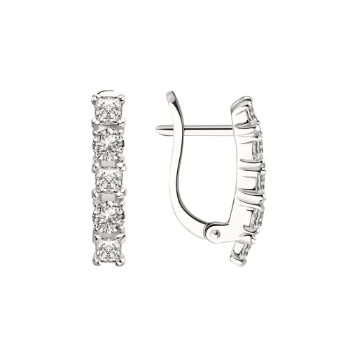 Earrings with zirconia 