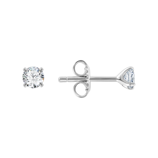 Stud earrings with zirconia 