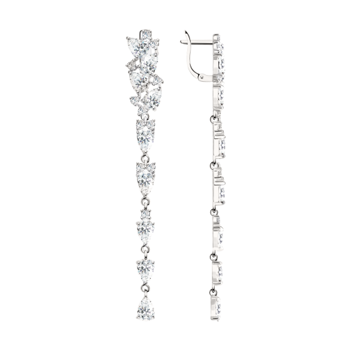 Earrings with zirconia 