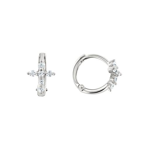 Earrings with zirconia 