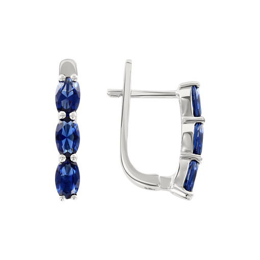 Earrings with zirconia 