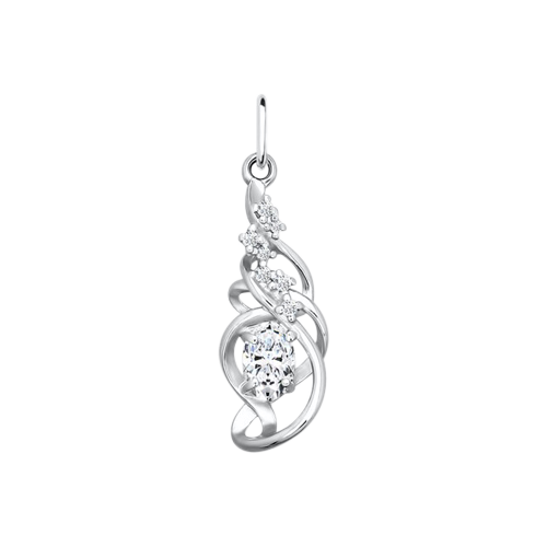 Pendant with zirconia 