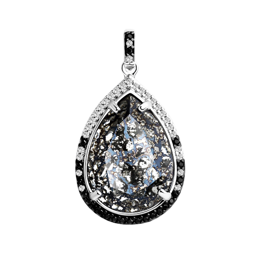 Pendant with Swarovski crystal and zirconia 